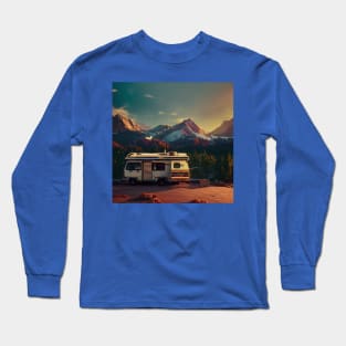 Van Life Camper RV Outdoors in Nature Long Sleeve T-Shirt